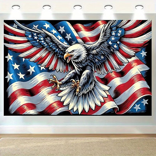 Fotohintergrund zum 250. Jahrestag der USA für die Dekoration zum Unabhängigkeitstag, patriotisches Feierbanner Image