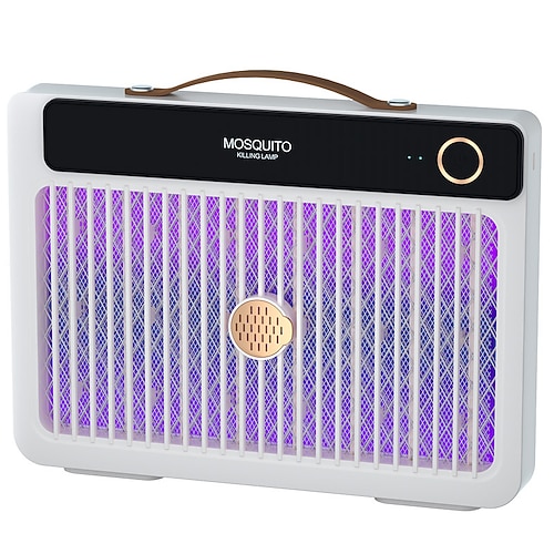 Tragbarer, wiederaufladbarer Tischventilator mit Mückenbekämpfungsfunktion, starker Luftstrom, extrem leise, kleiner persönlicher Ventilator, USB-Ladefunktion für Büro, Schlafzimmer und Camping Image