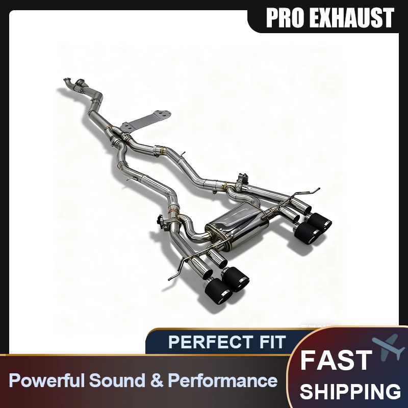 Scarico Cat-back PRO per BMW M3/M4 G80/G82 3.0T 2019-2023 con valvola Cat-back Scarico Sezione coda Tubo centrale Scarico all'ingrosso