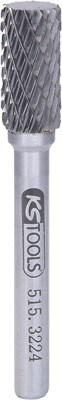 Ks Tools HM Zylinder-Frässtift Form A ohne Stirnverzahnung, 10mm [Hersteller-Nr. 515.3224] Image