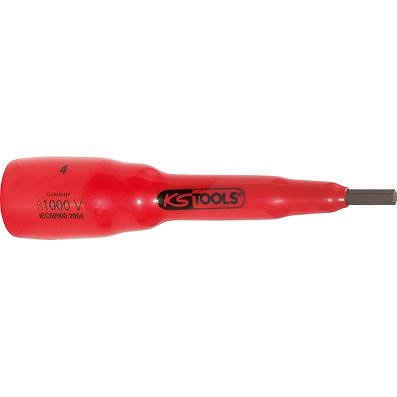 Ks Tools 1/2 Bit-Stecknuss Schutzisolierung 6mm Innensechskant 118mm lang [Hersteller-Nr. 117.1163]
