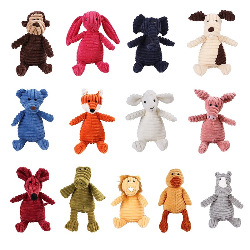 Dog Toys for Small Large Dogs Animal Plush Dog Squeaky Toy Puppy Chew Toys Bite Resistant Pet Toy For Dogs Squeaker