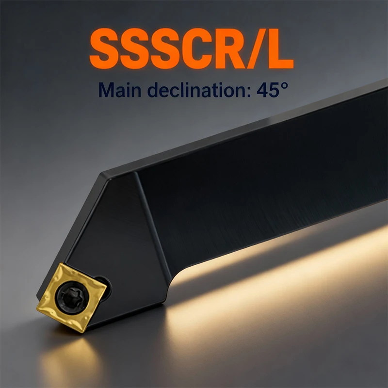 1 pcs SSSCR1616h09 SSSCR020k09 SSSCR2525m09 outil de tournage extérieur outils 10 pcs insert SCMT outil de tournage en alliage dur outil CNC outils de tournage metal outil tournage métaux cutter