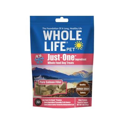 Whole Life Just One Ingredient Pure Salmon Fillet Freeze-Dried Dog Treats, 2-oz bag