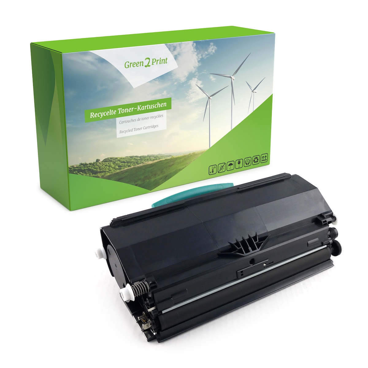 Green2Print Toner schwarz ersetzt Lexmark X463A11G, X463A21G, X463H11G, X463H21G passend für Lexmark X463DE, X464DE, X466DE, X466DTE, X466DWE Image