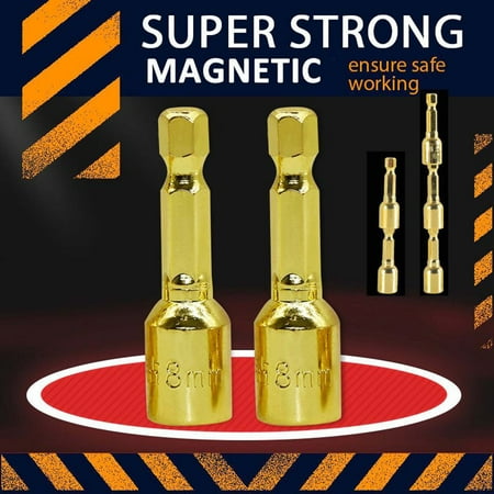 Magnetic Hexagonal Bits Set 5pcs Chrome Vanadium Steel High Torque Drill and Screwdriver Sleeve for Precise One-Hand Installation Versatile Tool for Automotive Home Construction Industrial Use