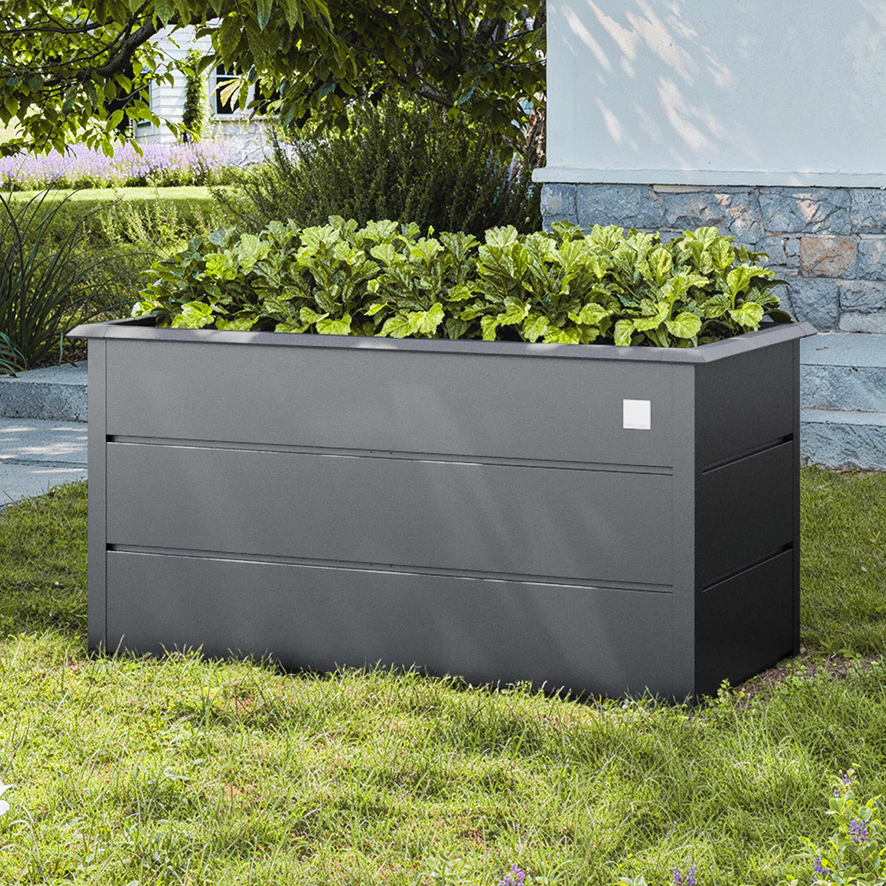 75 x 150 x 78 cm Hochbeet, Stahl, anthrazit - (GFPV00955) Image