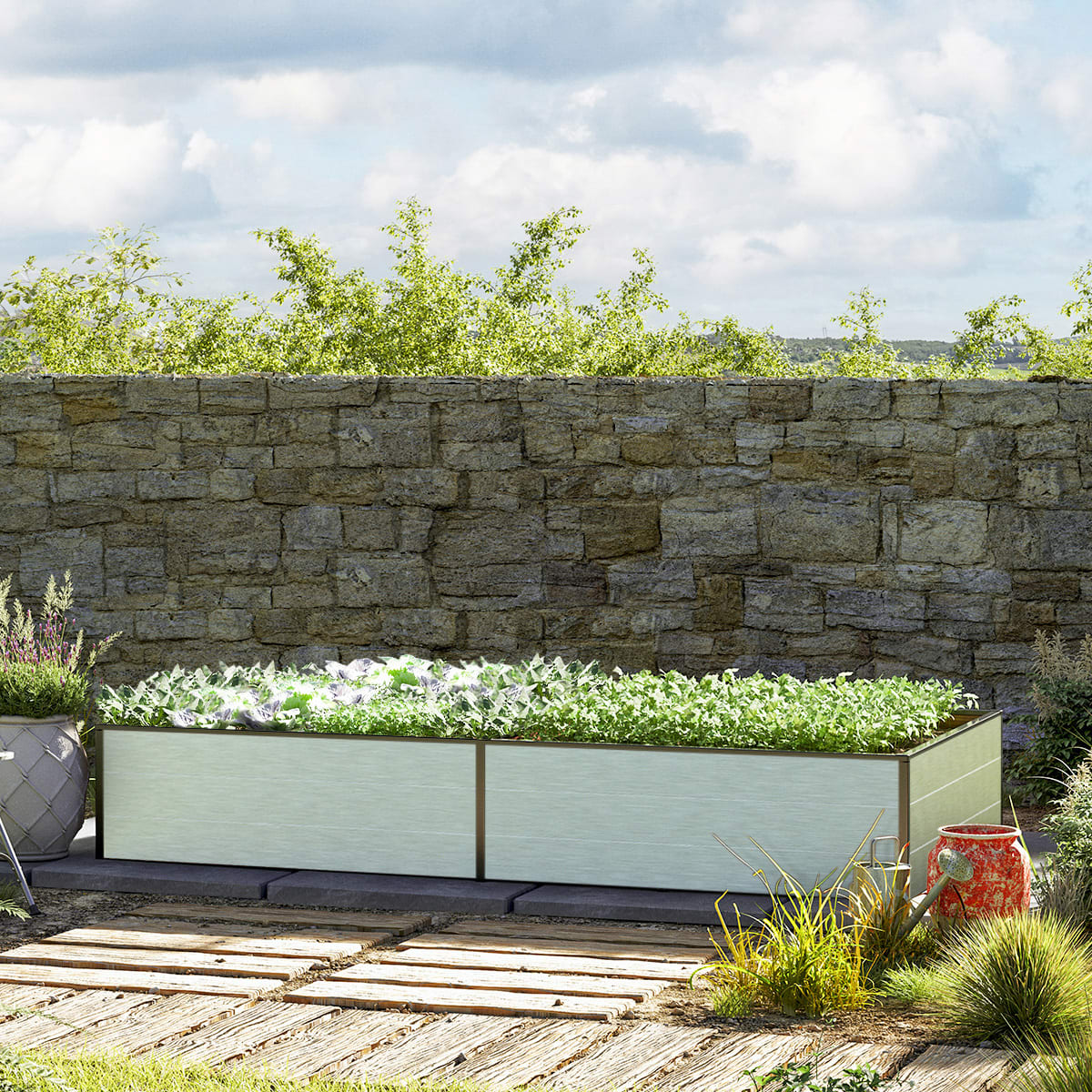 235 x 119 x 39 cm Hochbeet, Aluminium eloxiert - (GFPV00539) Image