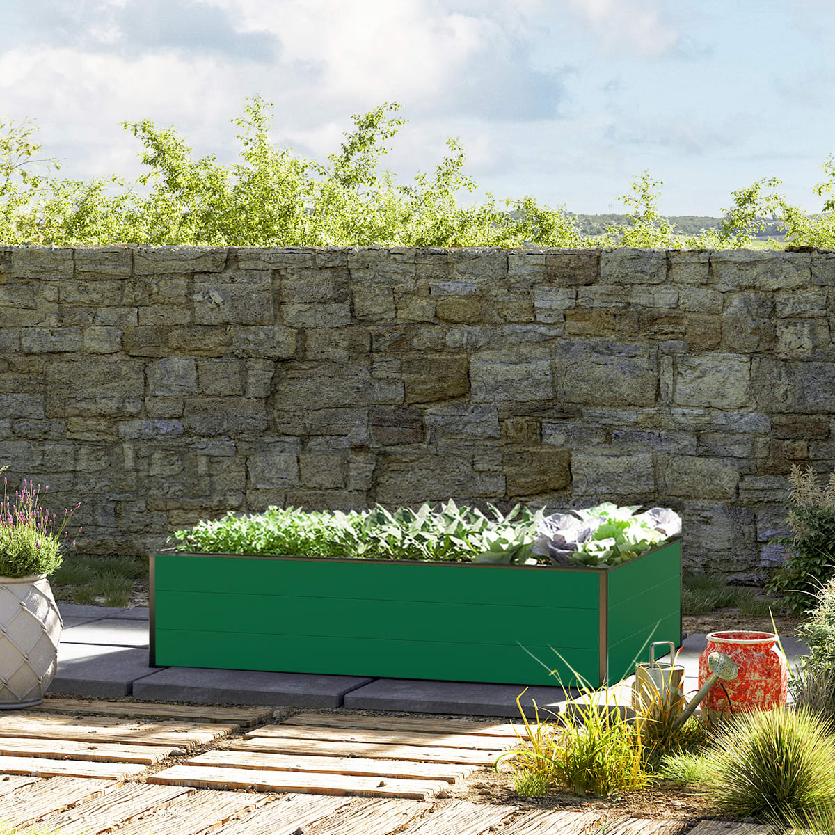 150 x 99 x 39 cm Hochbeet, Grün - (GFPV00512) Image