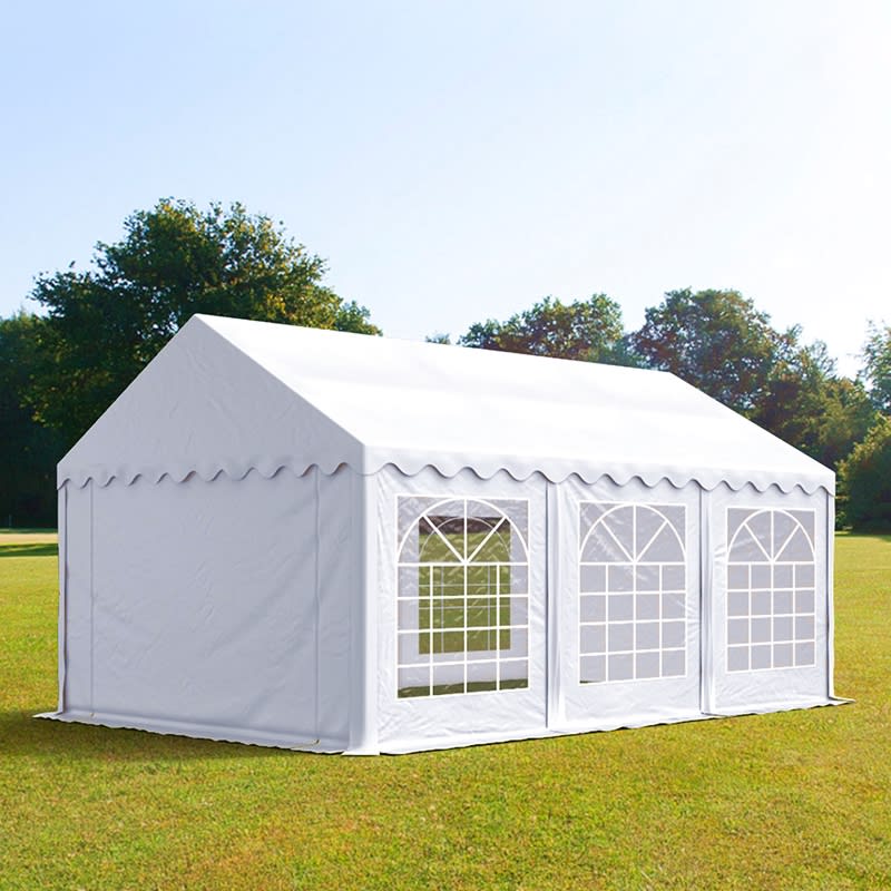 3x6m Partyzelt, PVC-Plane, weiß - (4762) Image