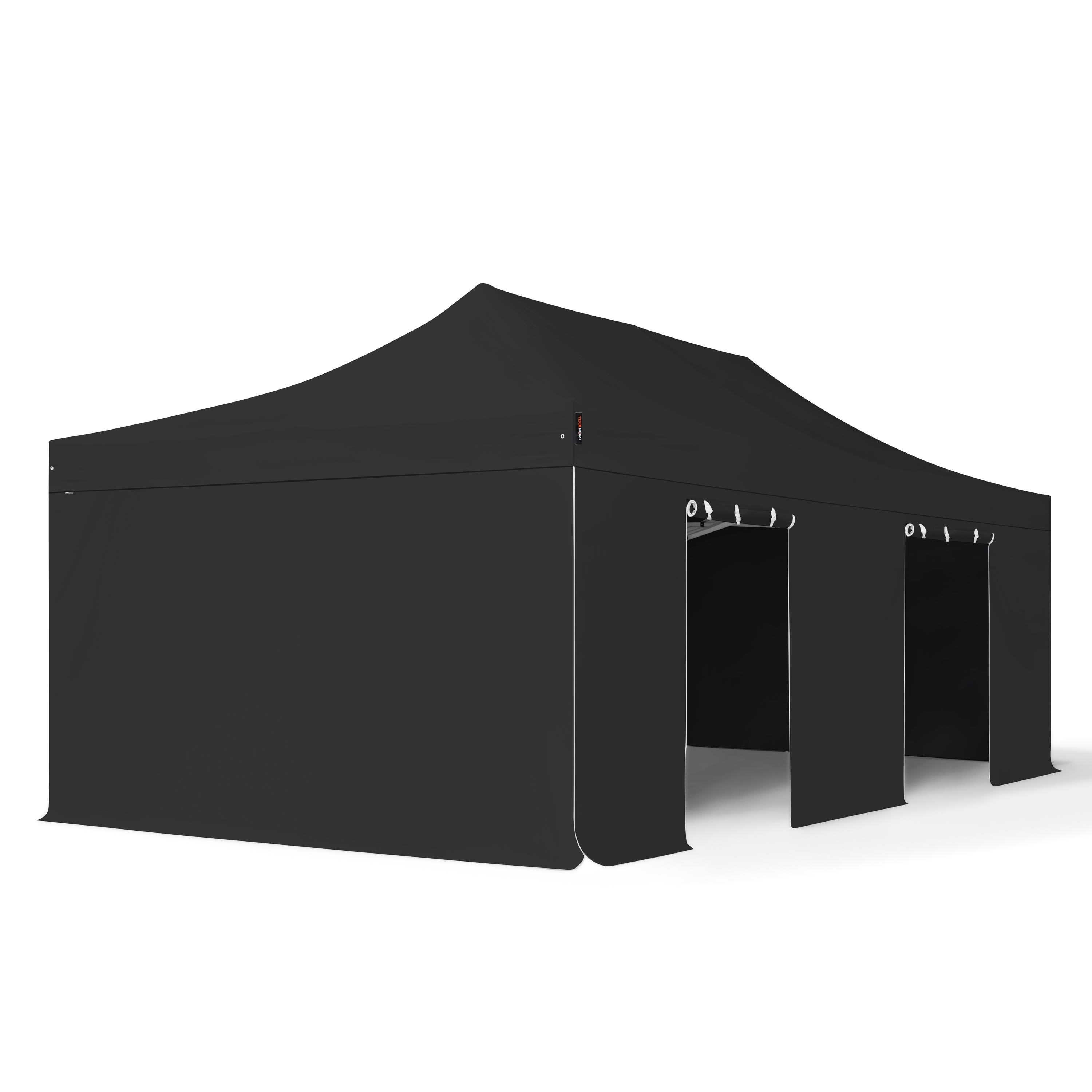 4x8m Aluminium Faltpavillon, inkl. 4 Seitenteile, schwarz - (59062) Image