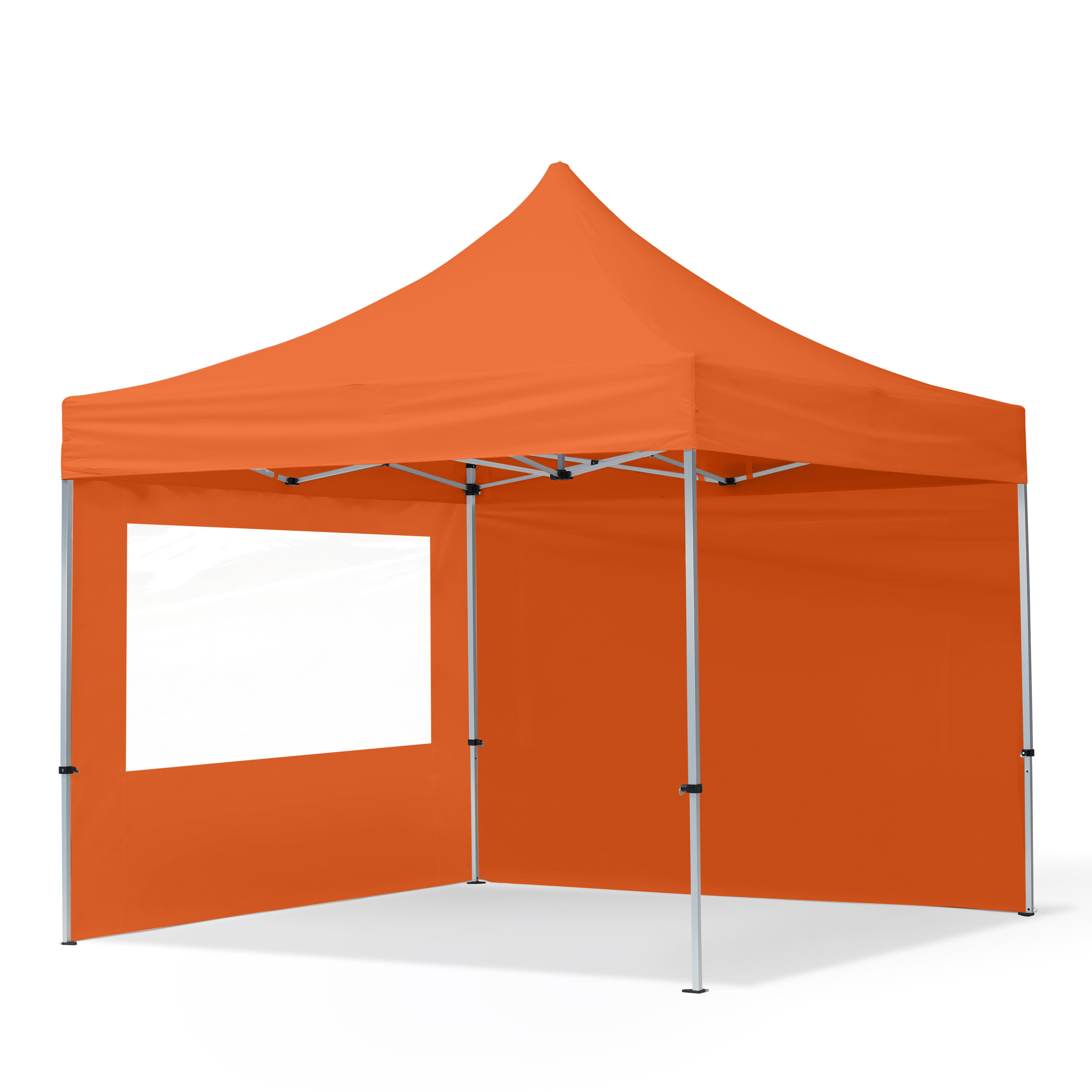 3x3m Aluminium Faltpavillon, inkl. 2 Seitenteile, orange - (59011) Image