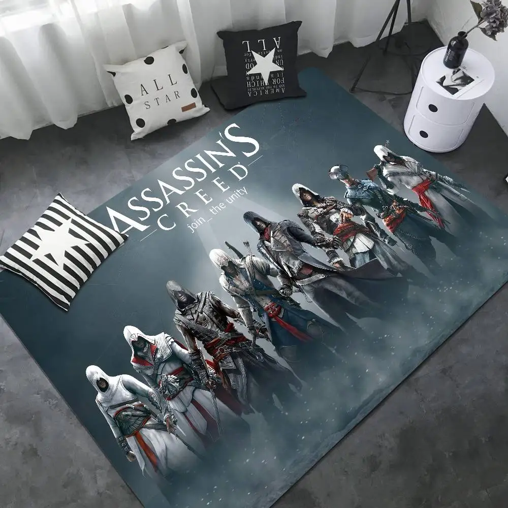 Assassin s Creed Bathroom Mat Retro Multiple Choice Living Room Kitchen Rug Non-Slip Bedside Mats