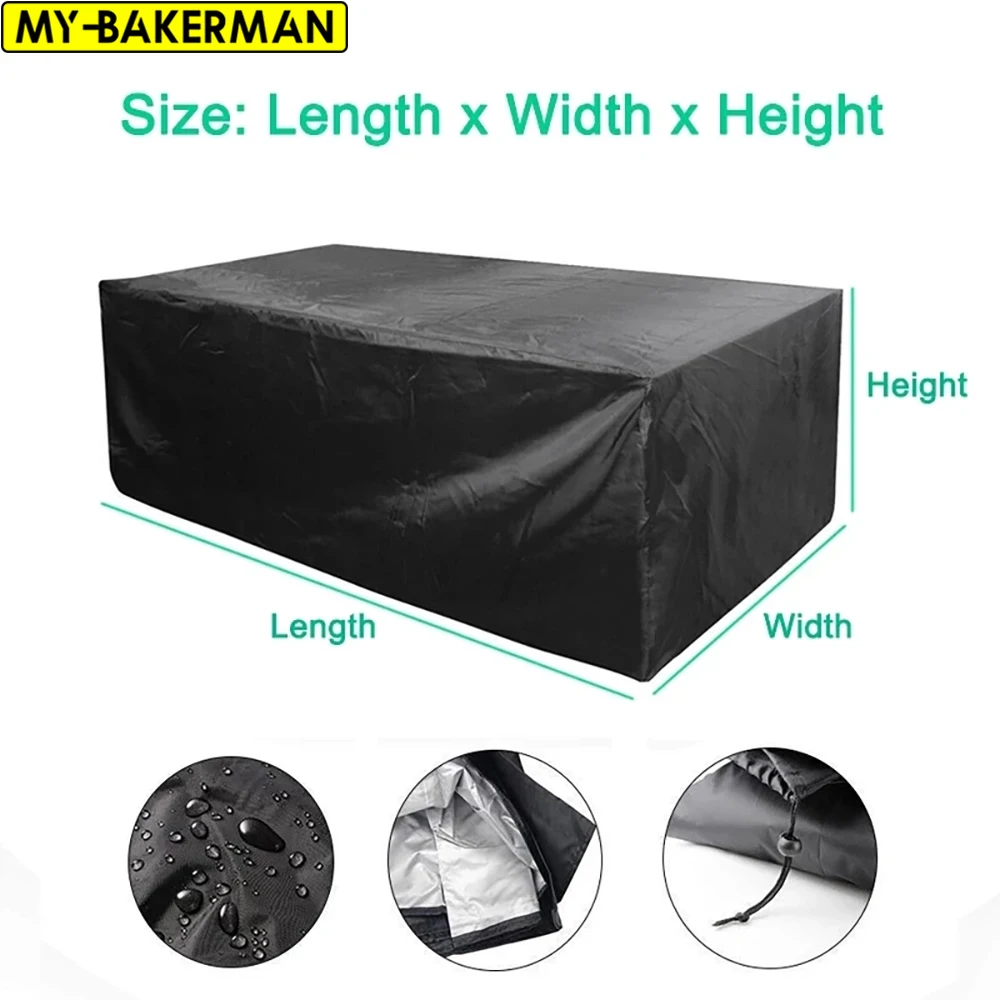 Terrasse im freien Wasserdichte abdeckung garten möbel abdeckung regen und schnee stuhl abdeckung sofa tisch und stuhl staub abdeckung 38 Größe