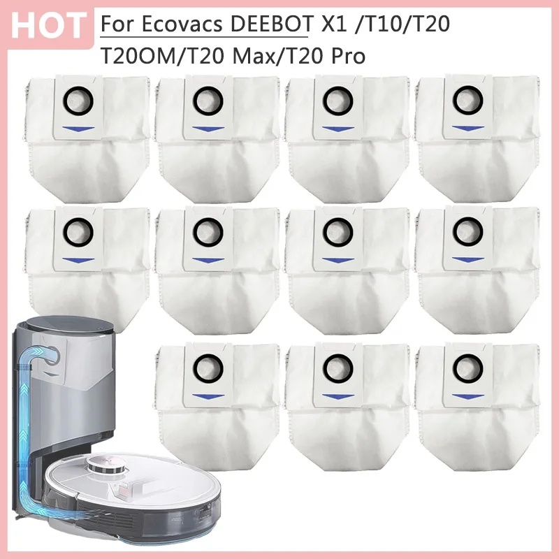 Staubbeutel-Zubehör der Serie T20 Max/T20 Pro/X&T für Ecovacs DEEBOT X1 OMNI/T10 Turbo/T20 Omni/T20 Saugroboter Image