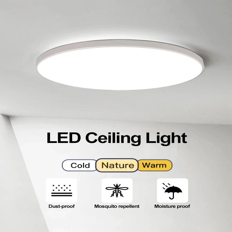 LED Deckenleuchten Moderne Deckenleuchte 18/30/40/72W Led 220V Deckenleuchten Runde Wohnzimmer Schlafzimmer Innen Küche Beleuchtung Lampe