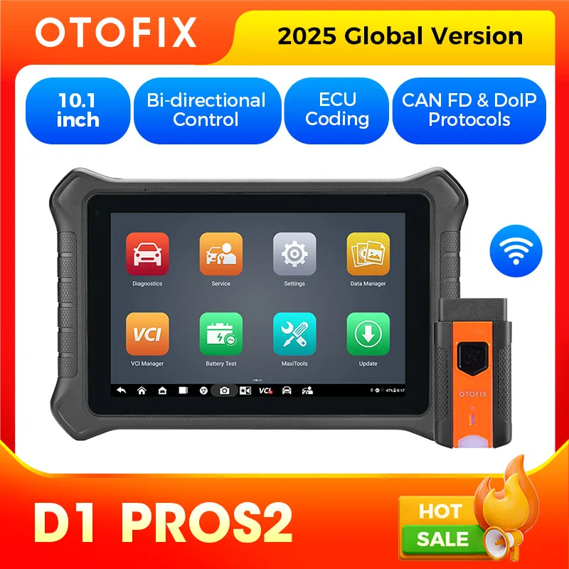 OTOFIX D1 PROS2-Diagnosescanner, ECU-Codierung, bidirektionale Steuerung, Diagnosetools, CANFD DoIP, 2. Jahre Update D1 PROS Image
