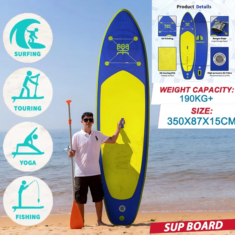 FunWater Stand Up Paddling Board Aufblasbares Paddle Board Rutschfestes Wassersport Paddle Board Surf Sup Board Image