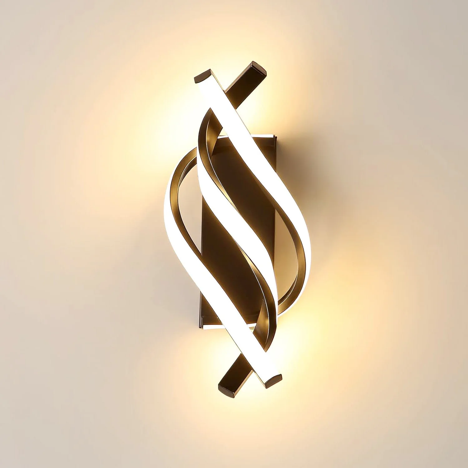 Innen-LED-Wandleuchte, 22 W 2500 lm Nero Minimalist Bianco Caldo 3500 K Wandleuchten, Wandbeleuchtung für Wohnzimmer