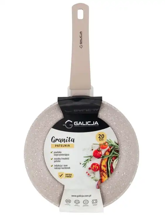 20 cm Antihaft-Bratpfanne aus beigem Granit Image