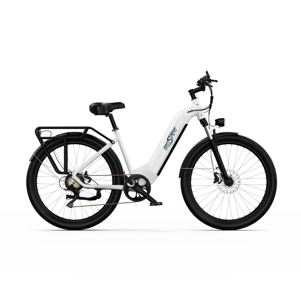 ONESPORT OT05 City E-Bike | 27,5-Zoll-Reifen, 250-W-Motor, 36-V-18,2-Ah-Akku, 25 km/h Höchstgeschwindigkeit, App-Unterstützung, Versand aus PL oder UK Image