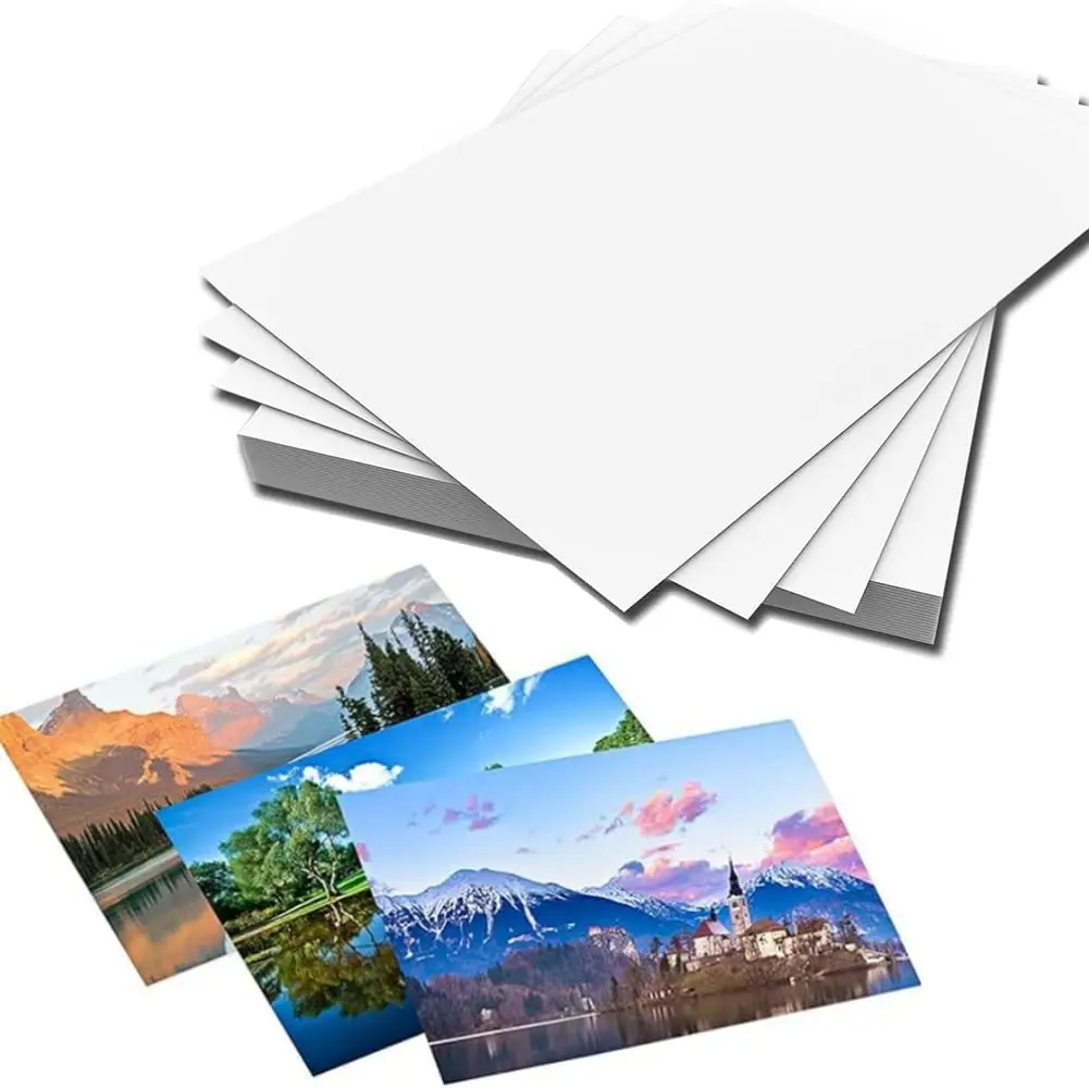 A3/A4/A5-Fotopapier, 20 Blatt, wasserfest, glänzend, für Fotopapier, 230 g/m2 Kartenpapier, Inkjet-Fotopapier