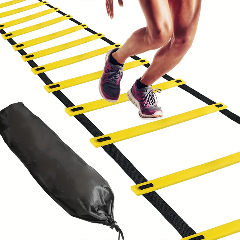 Agility-Trainingsleiter für Kinder, Geschwindigkeits-Fußarbeit-Übung, Fußball-Fitness- und Koordinations-Trainingsgerät Image