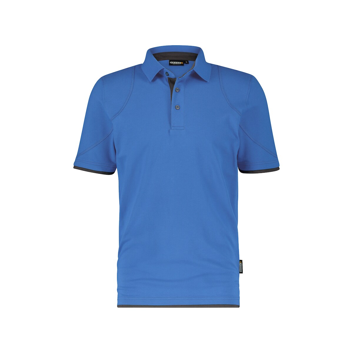 DASSY® Orbital Poloshirt, D-FX Flex, 97% Baumwolle Piqué, Strickkragen, Firmenveredelung, Art. 710011 arzublau/anthrazitgrau 4XL Image