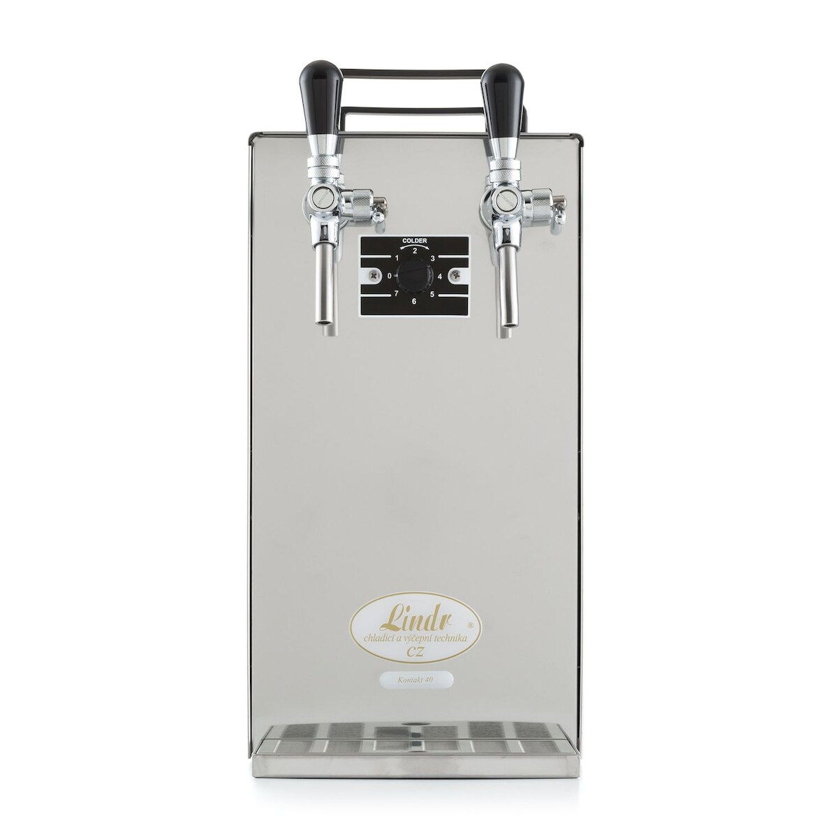 Komplett Set Zapfanlage Kontakt 40/K Bierzapfanlage 2-leitig Trockenkühlgerät aus Edelstahl, 50 L/h, mit Membranpumpe, Zapfkopf:ohne,Zapfkopf 2:Köpi Image