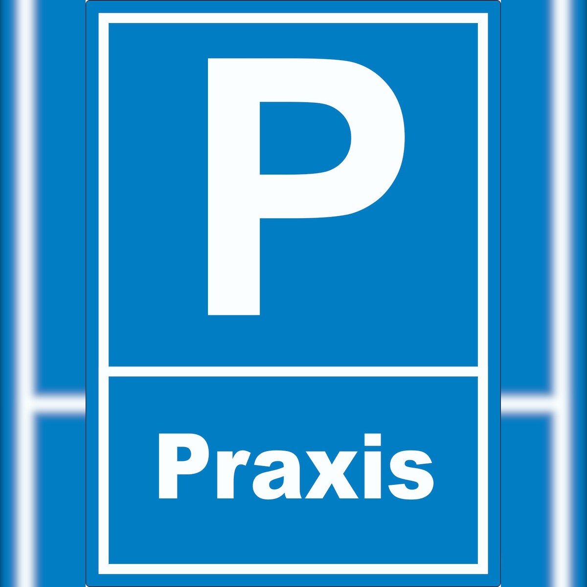 HB-Druck Parkplatz Praxis Aufkleber A0 (841x1189mm) Image