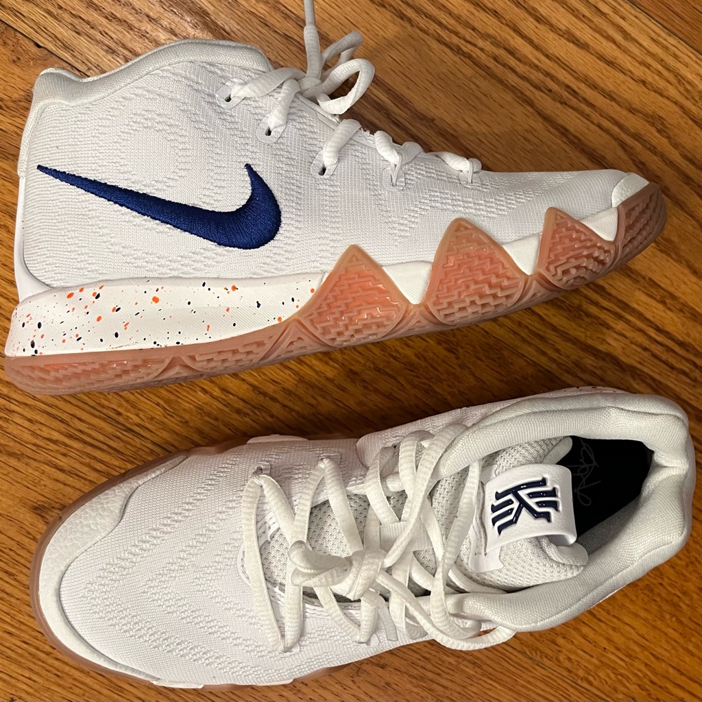 Nike Shoes | Euc Nike Mid-Top Sneaker, White | Color: Blue/White | Size: 3g