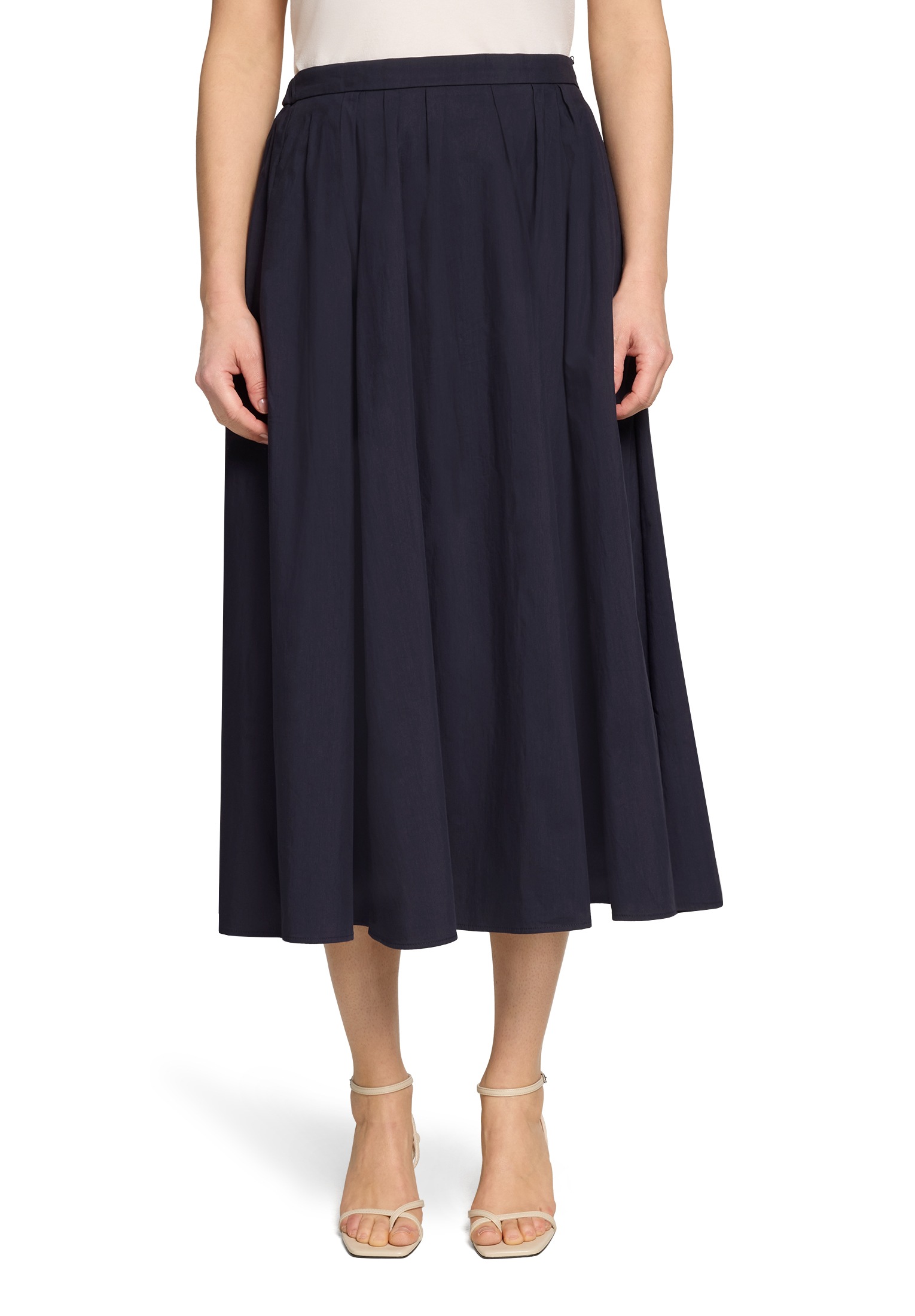 Maxirock VERA MONT "Damen mit Gummizug", Damen, Gr. 36, night sky, Obermaterial: 75% Baumwolle, 25% Polyamid; Futter: 100% Acetat, tailliert lang, Röcke Maxirock Image