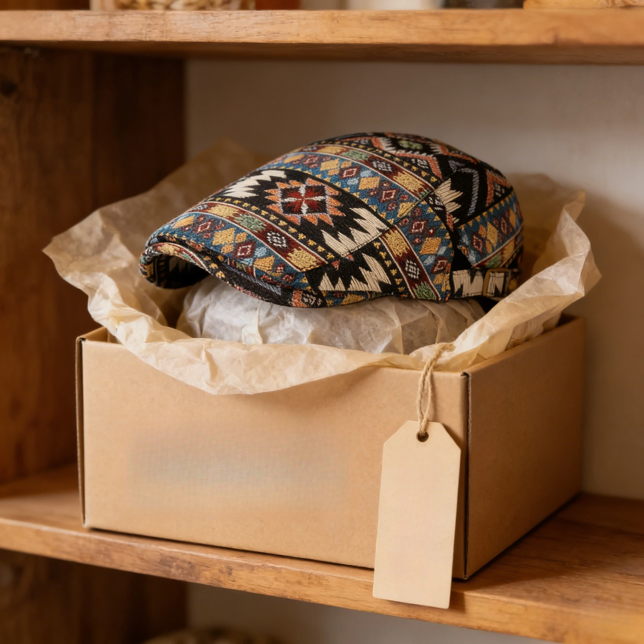 Herbst-Winter Newsboy-Mütze: Bedruckte Flache Schirmmütze, Britische Retro Gatsby Cabbie-Kappe für Männer und Frauen, Vintage Ivy-Hut Image