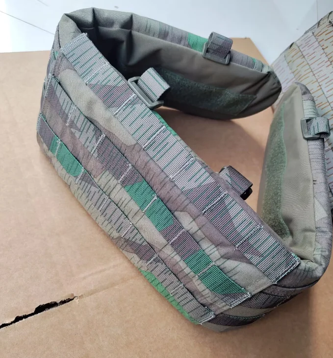 Deutscher Split-Camouflage-Gürtel für Herren, Vintage-Taillengürtel, Grün