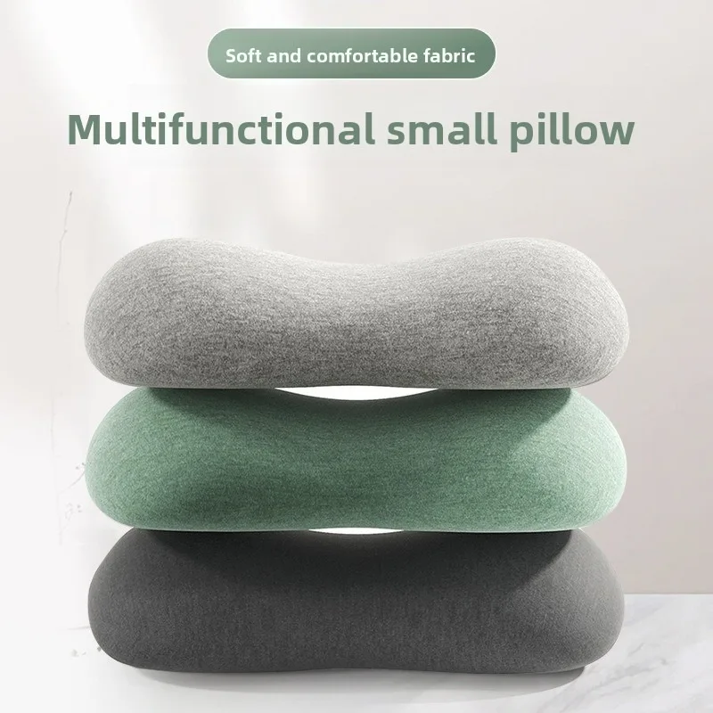 1 Stück Mini-Memory-Foam-Kissen Büro-Nickerchenkissen Tragbares Reise-Nacken- und Lendenstützkissen Image