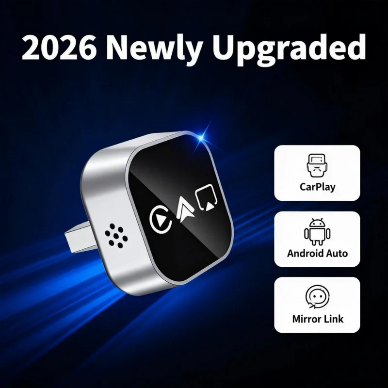 2026 Verbesserter CarPlay-Adapter, Kabelloser Apple CarPlay Dongle mit Bluetooth 5.3, Plug & Play, Schnelle & Stabile Verbindung Image