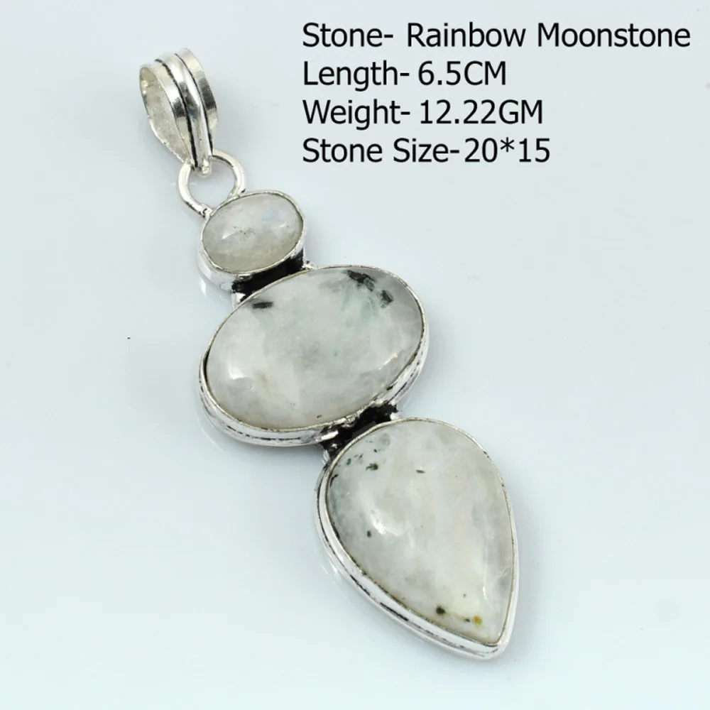 Echter Jaspis-Achat-Anhänger aus Silber und Kupfer Image