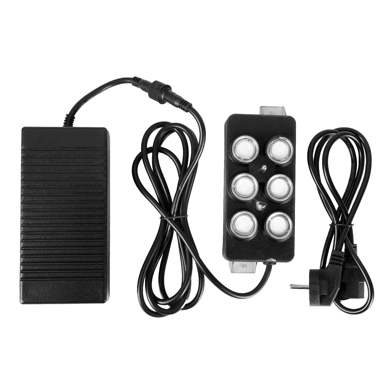 6 Kopf Ultraschall Nebel Maker Nebel gerät Luftbe feuchter Gewächshaus Aeromist Hydro ponik für Brunnen Steingarten Garten Dekoration Werkzeug 1 Satz Image