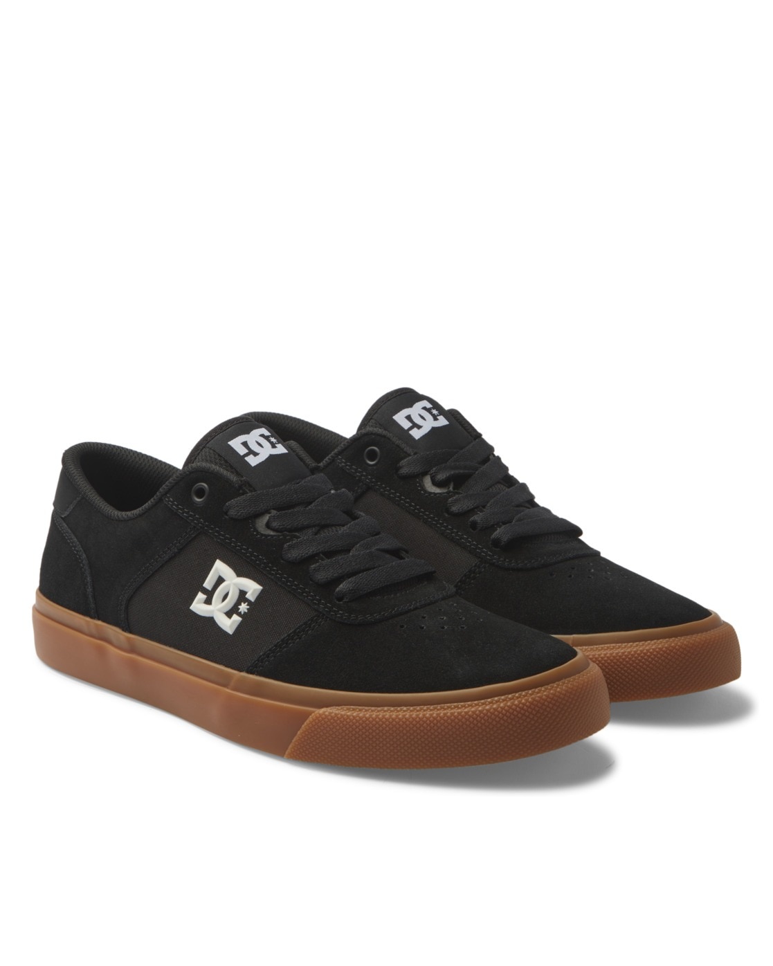 Sneaker DC SHOES "Teknic", Herren, Gr. 8(40,5), schwarz (schwarz, gum), Obermaterial:Obermaterial: Leder (Kuh) / Futter: Textil / Außensohle: Gummi;, Schuhe Sneaker Image