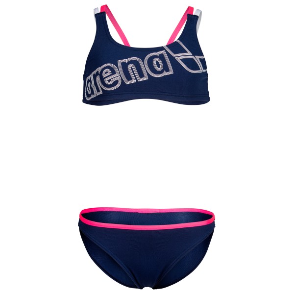 Arena - Girl's Logo Swimsuit Two Pieces - Bikini Gr 152 blau