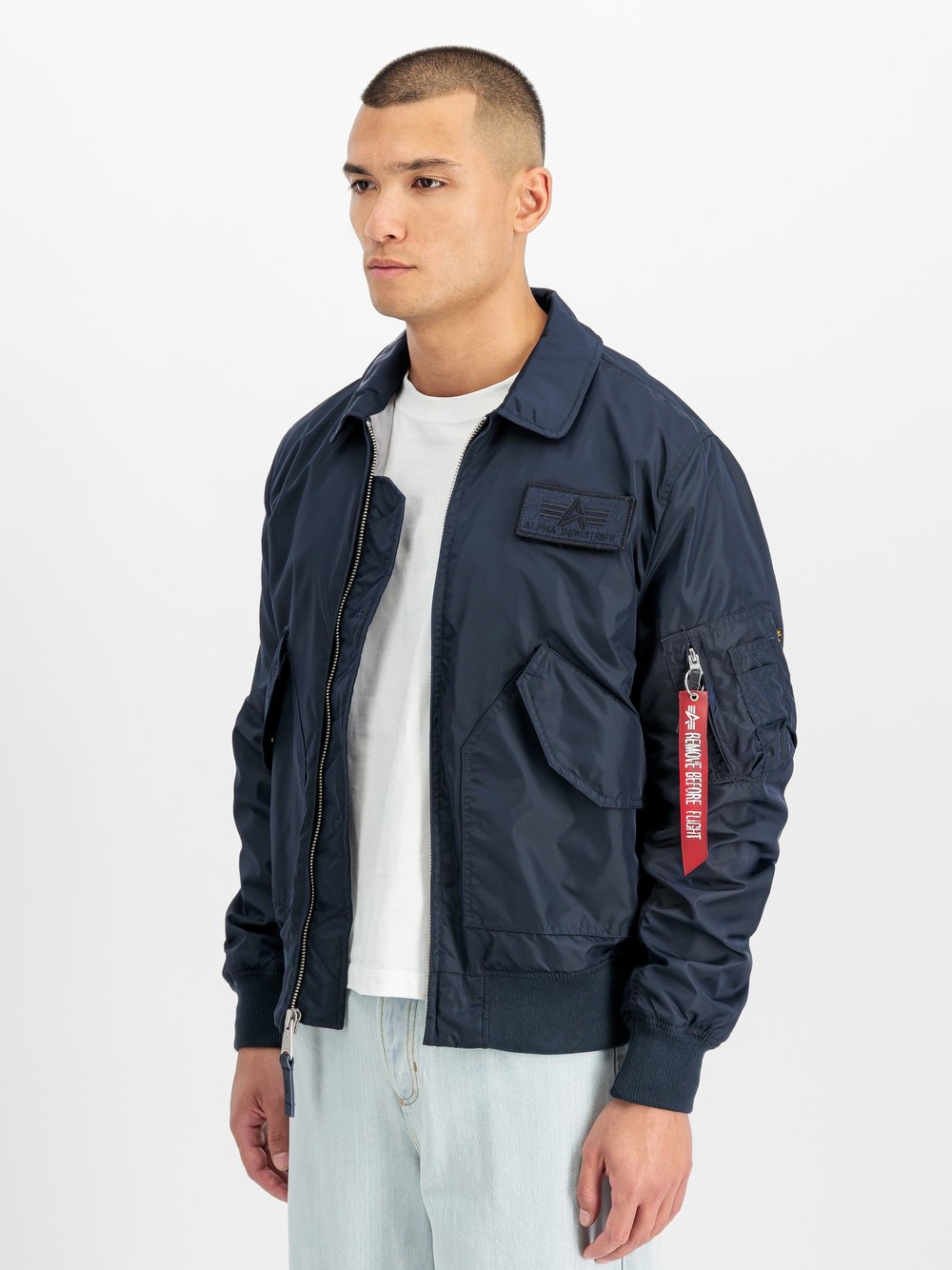 Alpha Industries Bomberjacke Herren blau, XL Image