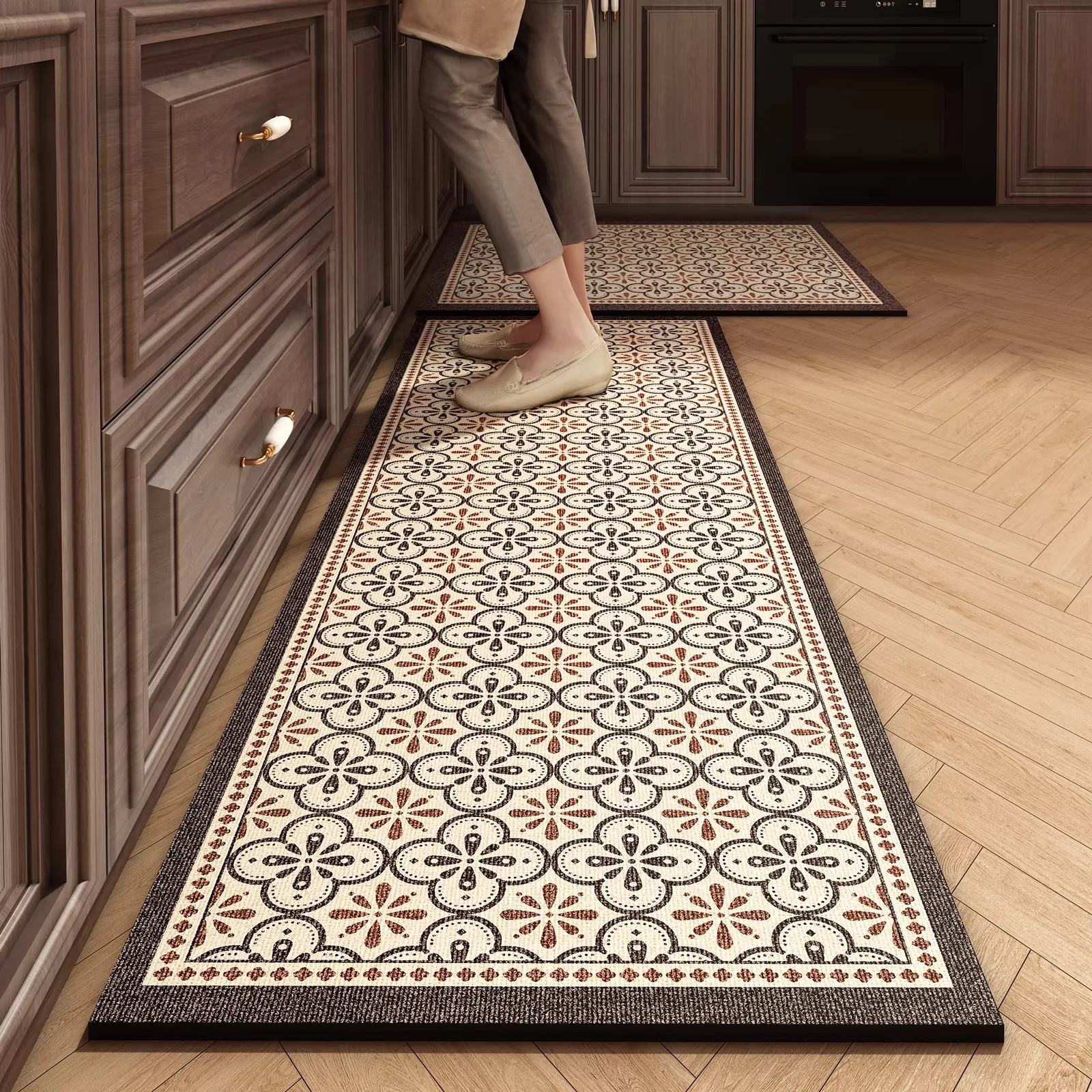 Kitchen Rug Super Absorbent Kitchen Mat for Floor Non-slip Carpet Bathroom Mat Washable Home Decoration Rugs Alfombras De Cocina