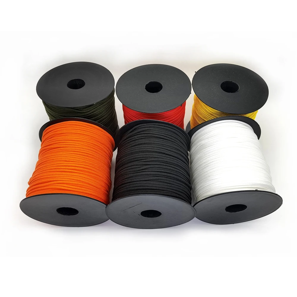100M One Stand Cores Paracord Seil 2mm Outdoor Polyester Fallschirmschnur Camping Survival Regenschirm Zelt Bundle, Image