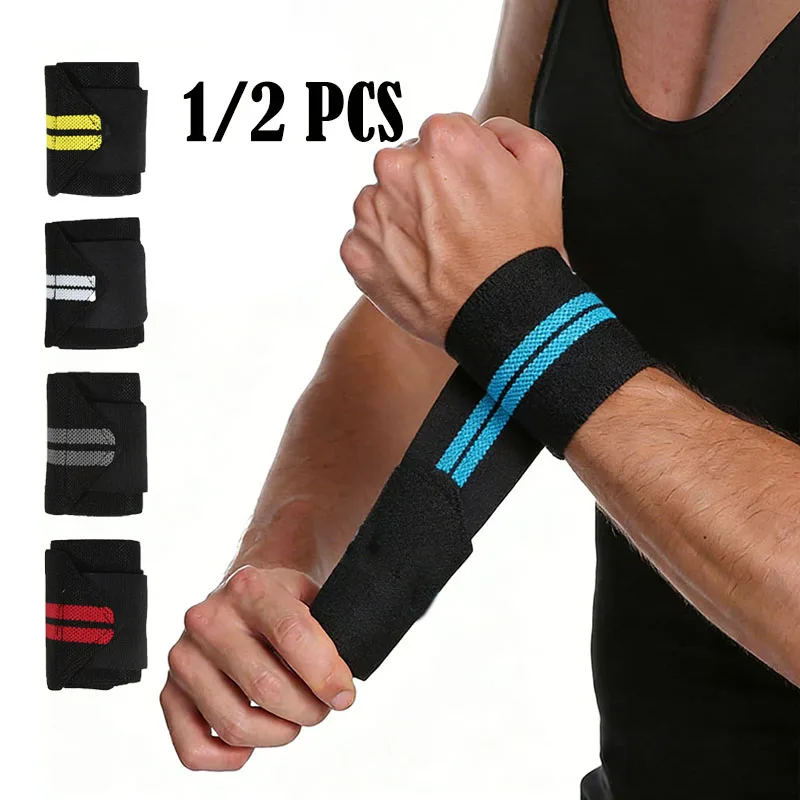1/2 Stück Pro-Handgelenkbandagen für Gewichtheben – Robuste Stützbandage für Fitness und Krafttraining – Premium-Handgelenkschutz Image