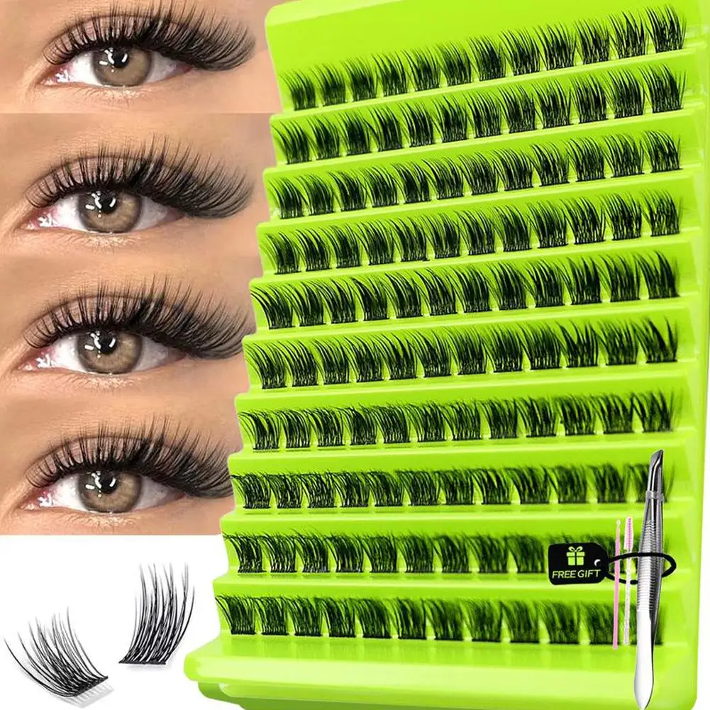 1/Box 120 Bündel Nerzwimpern 8–16 mm Russland natürliches gemischtes Tablett DIY individuelle Wimpernverlängerung Volumen Wimperncluster Wimpern Image