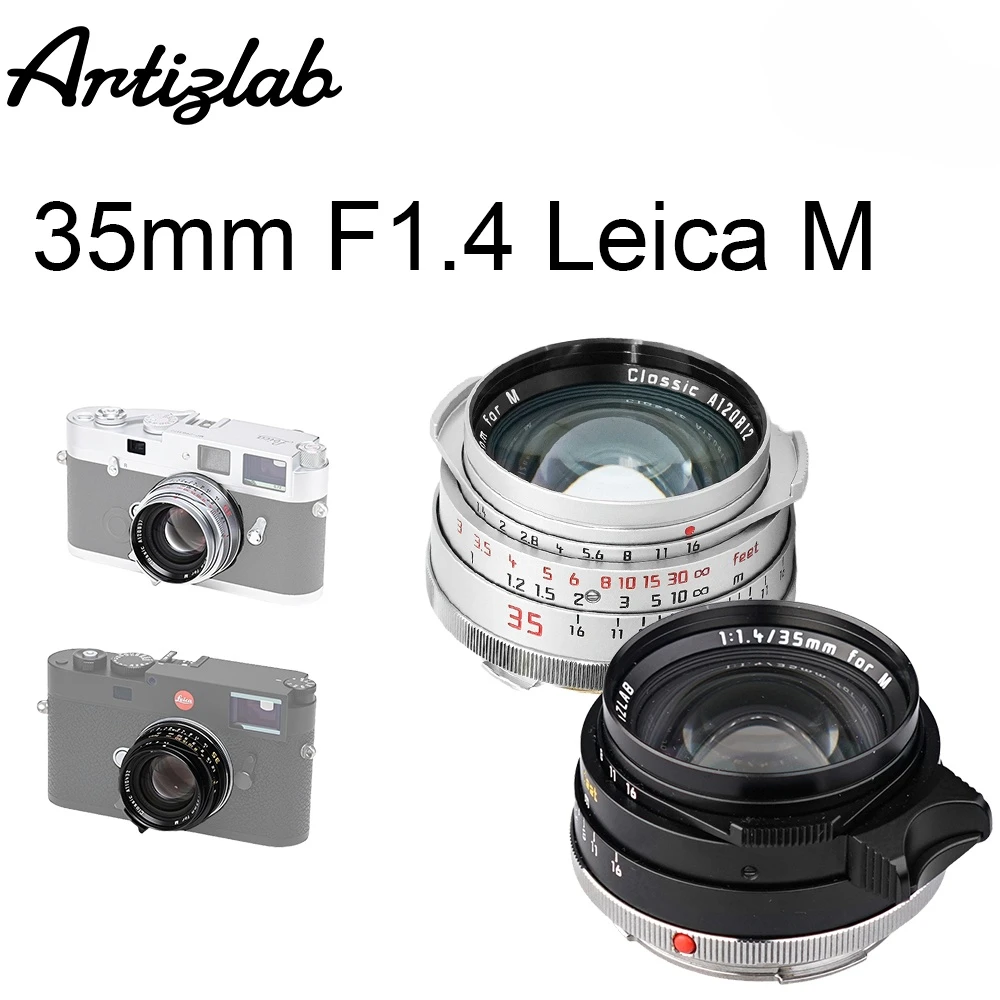 Artizlab 35mm F1.4 Vollformat-Kameraobjektiv für Leica M-Mount für Leica M240 M3 M6 M7 M8 M9 M9p M10 Image