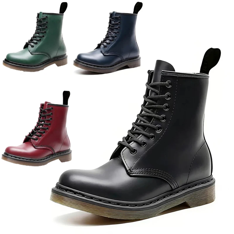 Herren-Schnürschuhe mit Dicker Sohle, Hochwertige Casual-Arbeitsschuhe, Herbst-Winter-Wanderstiefel, Outdoor-Schuhe für Männer