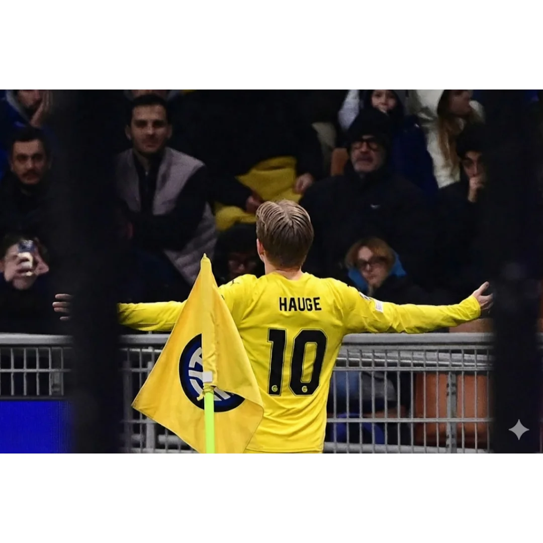 2025/26 Norwegen Fußballtrikot HAUGE # 10 gelbe Fußballtrikots für Herren und Kinder, Fußballtrikot, Trainingsoberteil, Uniform