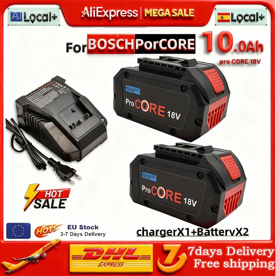 Für Bosch 18V 8,0AH 10,0AH 6,0AH Professionelles Akku-Werkzeug BAT609 GBA18V80 BAT618 21700 Akku ProCORE Ersatzakku Image