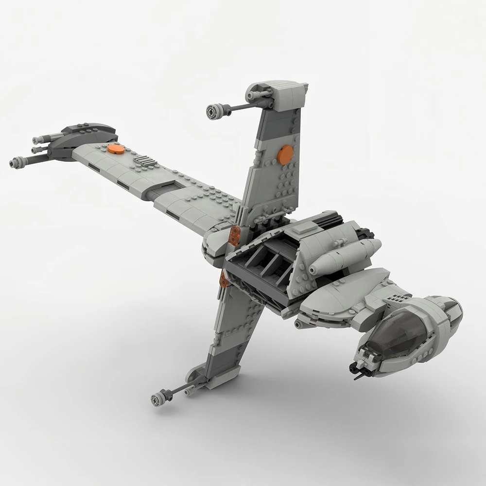 896-teiliger Maßgefertigter MOC A/SF-01 B-Wing Starfighter Modellbausatz - DIY Montage-Spielzeug für Kinder und Jungen - Sammlerstück Geschenk Image
